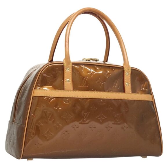 LOUIS VUITTON Monogram Vernis Tompkins Square Bag Bronze - Picture 1 of 14
